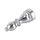 4 PCS Chess 2 Shape Gas Cap Mouthpiece Cover Tire Cap Car Tire Valve Caps (Silver)