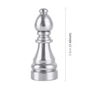 4 PCS Chess 2 Shape Gas Cap Mouthpiece Cover Tire Cap Car Tire Valve Caps (Silver)