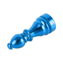4 PCS Chess 2 Shape Gas Cap Mouthpiece Cover Tire Cap Car Tire Valve Caps (Baby Blue)