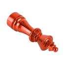 4 PCS Chess 3 Shape Gas Cap Mouthpiece Cover Tire Cap Car Tire Valve Caps (Orange)
