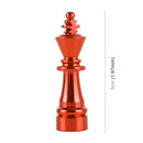 4 PCS Chess 3 Shape Gas Cap Mouthpiece Cover Tire Cap Car Tire Valve Caps (Orange)