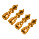 4 PCS Chess 3 Shape Gas Cap Mouthpiece Cover Tire Cap Car Tire Valve Caps (Gold)