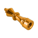 4 PCS Chess 3 Shape Gas Cap Mouthpiece Cover Tire Cap Car Tire Valve Caps (Gold)