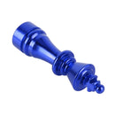 4 PCS Chess 3 Shape Gas Cap Mouthpiece Cover Tire Cap Car Tire Valve Caps (Blue)