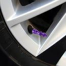 4 PCS Chess 3 Shape Gas Cap Mouthpiece Cover Tire Cap Car Tire Valve Caps (Purple)