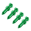 4 PCS Double Wings Shape Gas Cap Mouthpiece Cover Tire Cap Car Tire Valve Caps (Green)