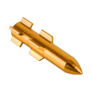 4 PCS Double Wings Shape Gas Cap Mouthpiece Cover Tire Cap Car Tire Valve Caps (Gold)