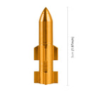 4 PCS Double Wings Shape Gas Cap Mouthpiece Cover Tire Cap Car Tire Valve Caps (Gold)