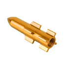 4 PCS Double Wings Shape Gas Cap Mouthpiece Cover Tire Cap Car Tire Valve Caps (Gold)