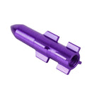 4 PCS Double Wings Shape Gas Cap Mouthpiece Cover Tire Cap Car Tire Valve Caps (Purple)