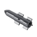 4 PCS Double Wings Shape Gas Cap Mouthpiece Cover Tire Cap Car Tire Valve Caps (Silver Grey)