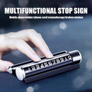 Multifunctional Metal Safety Hammer Hidden Rotatable Phone Temporary Parking Number Card Plate with Phone Holder & Aromatherapy Function (Gold)