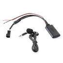 Car Large Screen Host AUX Bluetooth Music Cable + MIC for BMW E39 E46 E53 X5