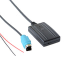 Car AUX Wireless Bluetooth Music Audio Cable + MIC Phone Control Change Song for Alpine KCE-236B 9870/9872