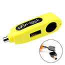 Motorcycles Handle Anti-theft Lock Horn Lock (Yellow)