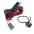 12V 2 in 1 Car / Motorcycle LED Spotlight Headlight Flashing Wiring Harness Cable