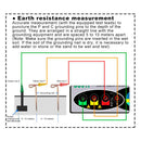 DUOYI DY4100 Car High-precision Digital Ground Resistance Meter Resistance Tester