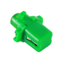 10 PCS B8.3 0.2W DC12V Wedge Instrument Panel COB LED Light Dashboard Gauge Cluster Indicator Lamp Bulb (Green Light)