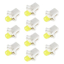 10 PCS B8.3 0.2W DC12V Wedge Instrument Panel COB LED Light Dashboard Gauge Cluster Indicator Lamp Bulb (White Light)