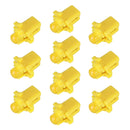 10 PCS B8.3 0.2W DC12V Wedge Instrument Panel COB LED Light Dashboard Gauge Cluster Indicator Lamp Bulb (Yellow Light)