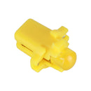 10 PCS B8.3 0.2W DC12V Wedge Instrument Panel COB LED Light Dashboard Gauge Cluster Indicator Lamp Bulb (Yellow Light)