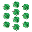 10 PCS B8.4 0.2W DC12V Wedge Instrument Panel COB LED Light Dashboard Gauge Cluster Indicator Lamp Bulb (Green Light)