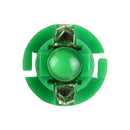 10 PCS B8.4 0.2W DC12V Wedge Instrument Panel COB LED Light Dashboard Gauge Cluster Indicator Lamp Bulb (Green Light)