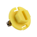 10 PCS B8.4 0.2W DC12V Wedge Instrument Panel COB LED Light Dashboard Gauge Cluster Indicator Lamp Bulb (Yellow Light)