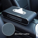 Car Dashboard Diamond Paper Towel Box with Temporary Parking Phone Number Card & Phone Holder (Pink)
