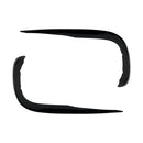Car Front Wind Knife Decoration Sticker Strip for Mercedes-Benz E Class W213 2016-2020/E200/E260/E300 (Black)
