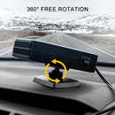12V Car Hollow Heater Multifunctional Front Windshield Defroster and Demister(Orange)