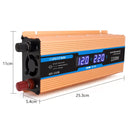 Carmaer 12V to 220V 2200W Car Multi-function Double Digital Display Inverter Household Power Converter