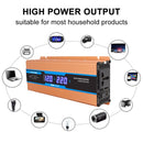 Carmaer 24V to 220V 2200W Car Multi-function Double Digital Display Inverter Household Power Converter
