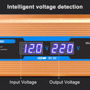Carmaer 48V to 220V 2200W Car Multi-function Double Digital Display Inverter Household Power Converter
