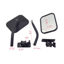 SF-JP-003 Pair Car Side Door Rearview Mirror Adjustable Shape Angle Lens Blind Spot Exterior Mirror for Jeep Wrangler