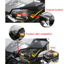 SF-YSZ-2 Mirror Code Motorcycle Modification Aluminum Alloy CNC Rearview Extension Bracket Set (Black)