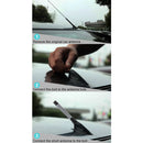 Short Universal Car Antenna Aerial 7.5cm (Black+White)