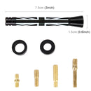 Short Universal Flag Pattern Car Antenna Aerial 7.5cm