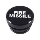 2 PCS Car / Motorcycle FIRE MISSILE Letter Metal Cigarette Lighter Dust Cover (Black)