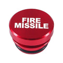 2 PCS Car / Motorcycle FIRE MISSILE Letter Metal Cigarette Lighter Dust Cover (Red)