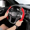Car Universal Suede Steering Wheel Cover (Red)