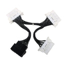 ELM327 OBD2 16Pin Male to 3 Female Car Diagnostic Cable