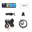 D80 1080P 11 inch 4GB AR Navigation Front and Rear Double Recording Driving Recorder, Support Bluetooth Voice Control / GPS