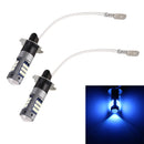 1 Pair H3 DC12V / 5W Car LED Fog Light with 42LEDs SMD-2016 Lamp Beads (Ice Blue Light)