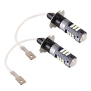 1 Pair H3 DC12V / 5W Car LED Fog Light with 42LEDs SMD-2016 Lamp Beads (Ice Blue Light)