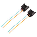 1 Pair Car H11 Bulb Holder Base Female Socket with Cable for Volkswagen