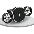 Car Dual-turbo Air Outlet Magnetic Mobile Phone Holder with Aromatherapy (Black)