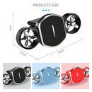 Car Dual-turbo Air Outlet Magnetic Mobile Phone Holder with Aromatherapy (Black)