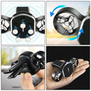 Car Dual-turbo Air Outlet Magnetic Mobile Phone Holder with Aromatherapy (Red)