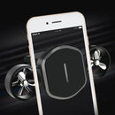 Car Dual-turbo Air Outlet Magnetic Mobile Phone Holder with Aromatherapy (Red)